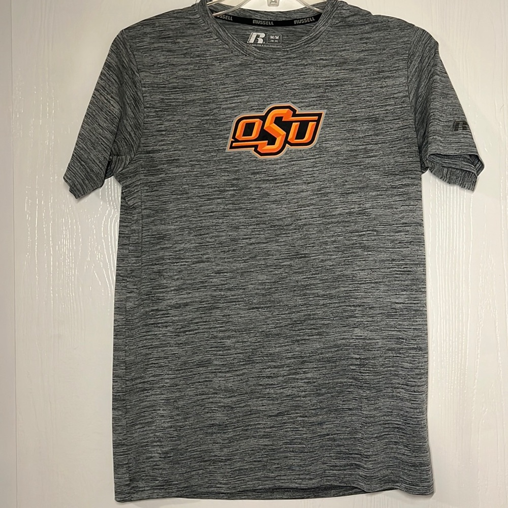 Mens Russel Dri Fit Oklahoma State OSU Dri Fit T Shirt Size Medium